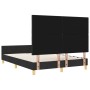 Cama marco  negra 160x200 cm tela | Foro24.es | Tu tienda online para hogar, jardín y más Foro24.es