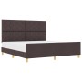 Estructura de cama  marrón oscuro 180x200 cm tela | Foro24.es | Tu tienda online para hogar, jardín y más Foro24.es