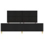 Cama Negra 200x200 cm de Tela de , Camas y somieres - Ref: Foro24-3344832, Precio: 290,82 €, Descuento: %