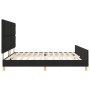 Cama Negra 200x200 cm de Tela de , Camas y somieres - Ref: Foro24-3344832, Precio: 290,82 €, Descuento: %