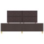 Cama en Marrón Oscuro, 200x200 cm, Tela de , Camas y somieres - Ref: Foro24-3344833, Precio: 261,61 €, Descuento: %