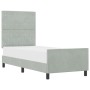 Estructura de Cama de Terciopelo Gris Claro 80x200 cm de | Foro24.es | Tu tienda online para hogar, jardín y más Foro24.es