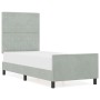 Estructura de Cama de Terciopelo Gris Claro 80x200 cm de | Foro24.es | Tu tienda online para hogar, jardín y más Foro24.es