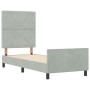 Estructura de Cama de Terciopelo Gris Claro 80x200 cm de | Foro24.es | Tu tienda online para hogar, jardín y más Foro24.es