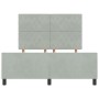 Estructura de Cama Gris Claro 160x200 cm Terciopelo de , Camas y somieres - Ref: Foro24-3344885, Precio: 248,01 €, Descuento:...