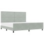 Estructura de Cama  Gris Claro 200x200 cm Terciopelo | Foro24.es | Tu tienda online para hogar, jardín y más Foro24.es
