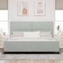 Estructura de Cama  Gris Claro 200x200 cm Terciopelo | Foro24.es | Tu tienda online para hogar, jardín y más Foro24.es