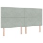 Estructura de Cama  Gris Claro 200x200 cm Terciopelo | Foro24.es | Tu tienda online para hogar, jardín y más Foro24.es