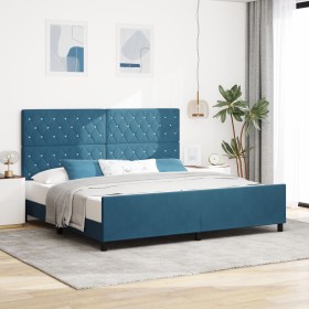 Comprar Estructura de Cama Azul Oscuro 200x200 cm