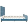 Estructura de Cama Azul Oscuro 200x200 cm Terciopelo | Foro24.es | Tu tienda online para hogar, jardín y más Foro24.es