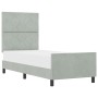 Marco de Cama  Gris Claro 80x200 cm Terciopelo | Foro24.es | Tu tienda online para hogar, jardín y más Foro24.es