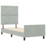 Marco de Cama  Gris Claro 80x200 cm Terciopelo | Foro24.es | Tu tienda online para hogar, jardín y más Foro24.es