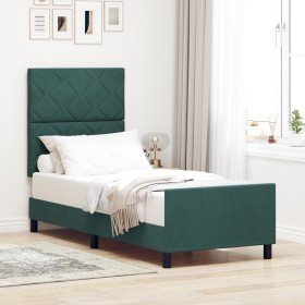 Comprar Estructura de Cama Verde Oscuro 80x200 cm