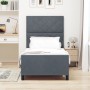 Cama Gris Oscuro 90x190 cm Terciopelo de , Camas y somieres - Ref: Foro24-3344976, Precio: 144,52 €, Descuento: %