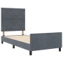 Cama Gris Oscuro 90x190 cm Terciopelo de , Camas y somieres - Ref: Foro24-3344976, Precio: 144,52 €, Descuento: %