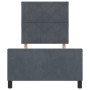 Cama Gris Oscuro 90x190 cm Terciopelo de , Camas y somieres - Ref: Foro24-3344976, Precio: 144,52 €, Descuento: %