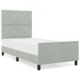 Estructura de Cama  Gris Claro 100x200 cm Terciopelo | Foro24.es | Tu tienda online para hogar, jardín y más Foro24.es