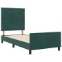 Estructura de Cama Verde Oscuro 100x200 cm Terciopelo de , Camas y somieres - Ref: Foro24-3344990, Precio: 152,07 €, Descuent...