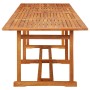 Set de comedor para jardín 11 piezas madera maciza de acacia de vidaXL, Conjuntos de jardín - Ref: Foro24-3086990, Precio: 87...