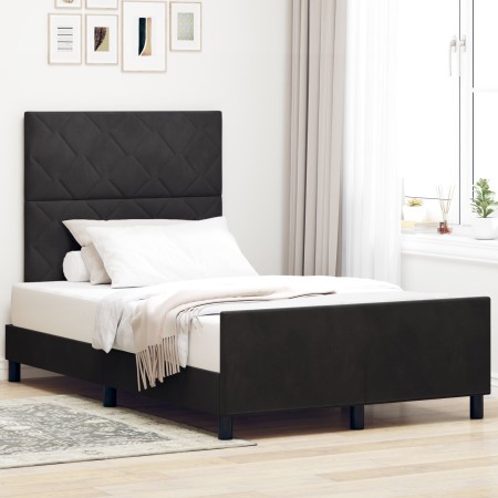 Estructura de Cama  Negra 120x190 cm de Terciopelo | Foro24.es | Tu tienda online para hogar, jardín y más Foro24.es
