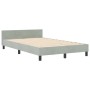 Estructura de Cama Gris Claro 120x200 cm Terciopelo | Foro24.es | Tu tienda online para hogar, jardín y más Foro24.es