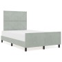 Estructura de Cama Gris Claro 120x200 cm Terciopelo | Foro24.es | Tu tienda online para hogar, jardín y más Foro24.es