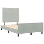 Estructura de Cama Gris Claro 120x200 cm Terciopelo | Foro24.es | Tu tienda online para hogar, jardín y más Foro24.es