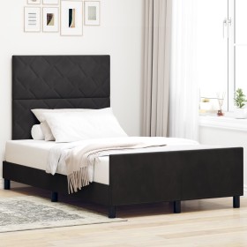 Comprar Estructura de Cama de Terciopelo Negro