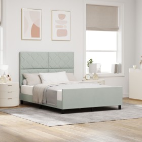 Comprar Estructura de Cama Gris Claro 140x190 cm