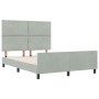 Estructura de Cama  Gris Claro 140x190 cm Terciopelo | Foro24.es | Tu tienda online para hogar, jardín y más Foro24.es