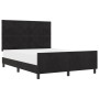 Estructura de Cama de Terciopelo Negro de  160x200 cm | Foro24.es | Tu tienda online para hogar, jardín y más Foro24.es