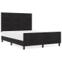 Estructura de Cama de Terciopelo Negro de  160x200 cm | Foro24.es | Tu tienda online para hogar, jardín y más Foro24.es