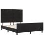 Estructura de Cama de Terciopelo Negro de  160x200 cm | Foro24.es | Tu tienda online para hogar, jardín y más Foro24.es