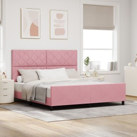 Comprar Marco de Cama Rosa 180x200 cm Terciopelo