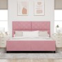 Marco de Cama  Rosa 180x200 cm Terciopelo | Foro24.es | Tu tienda online para hogar, jardín y más Foro24.es