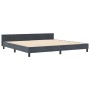 Estructura de Cama de Terciopelo Gris Oscuro  200x200 cm | Foro24.es | Tu tienda online para hogar, jardín y más Foro24.es