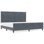 Estructura de Cama de Terciopelo Gris Oscuro  200x200 cm | Foro24.es | Tu tienda online para hogar, jardín y más Foro24.es
