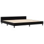 Estructura de Cama de Terciopelo Negro  200x200 cm | Foro24.es | Tu tienda online para hogar, jardín y más Foro24.es