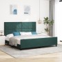 Estructura de Cama Verde Oscuro 200x200 cm Terciopelo | Foro24.es | Tu tienda online para hogar, jardín y más Foro24.es