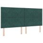 Estructura de Cama Verde Oscuro 200x200 cm Terciopelo | Foro24.es | Tu tienda online para hogar, jardín y más Foro24.es