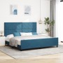Estructura de Cama  Azul Oscuro 200x200 cm Terciopelo | Foro24.es | Tu tienda online para hogar, jardín y más Foro24.es