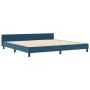 Estructura de Cama  Azul Oscuro 200x200 cm Terciopelo | Foro24.es | Tu tienda online para hogar, jardín y más Foro24.es