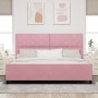 Estructura de Cama  Rosa 200x200 cm Terciopelo | Foro24.es | Tu tienda online para hogar, jardín y más Foro24.es