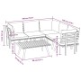 Muebles de jardín 6 piezas con cojines madera maciza de acacia de vidaXL, Conjuntos de jardín - Ref: Foro24-3087027, Precio: ...