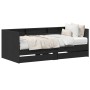 Cama de día con cajones gris concreto 90x200 cm madera de ingeniería de , Camas y somieres - Ref: Foro24-3345120, Precio: 210...