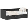 Cama de día con cajones gris concreto 90x200 cm madera de ingeniería de , Camas y somieres - Ref: Foro24-3345120, Precio: 210...