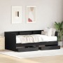 Cama de día con cajones gris concreto 90x200 cm madera de ingeniería de , Camas y somieres - Ref: Foro24-3345120, Precio: 210...