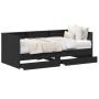 Cama de día con cajones gris concreto 90x200 cm madera de ingeniería de , Camas y somieres - Ref: Foro24-3345120, Precio: 210...