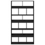 Divisor de habitación 2 pcs Roble negro 100x33x187,5 cm Madera elaborada de , Librerías y estanterías - Ref: Foro24-3345127, ...