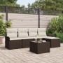 Conjunto de Sofá de Jardín de 5 Piezas con Cojines Gris Poliratán | Foro24.es | Tu tienda online para hogar, jardín y más Foro24.es